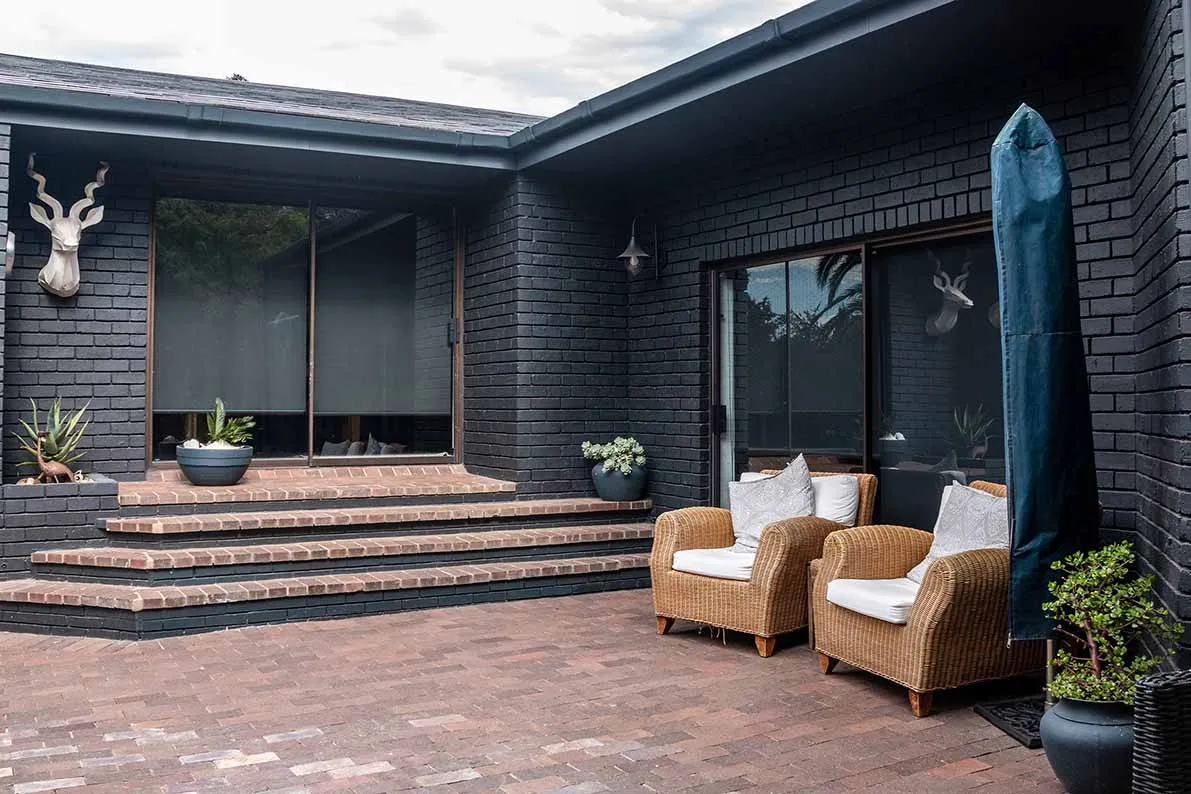 Aurora residence completed outdoor living area